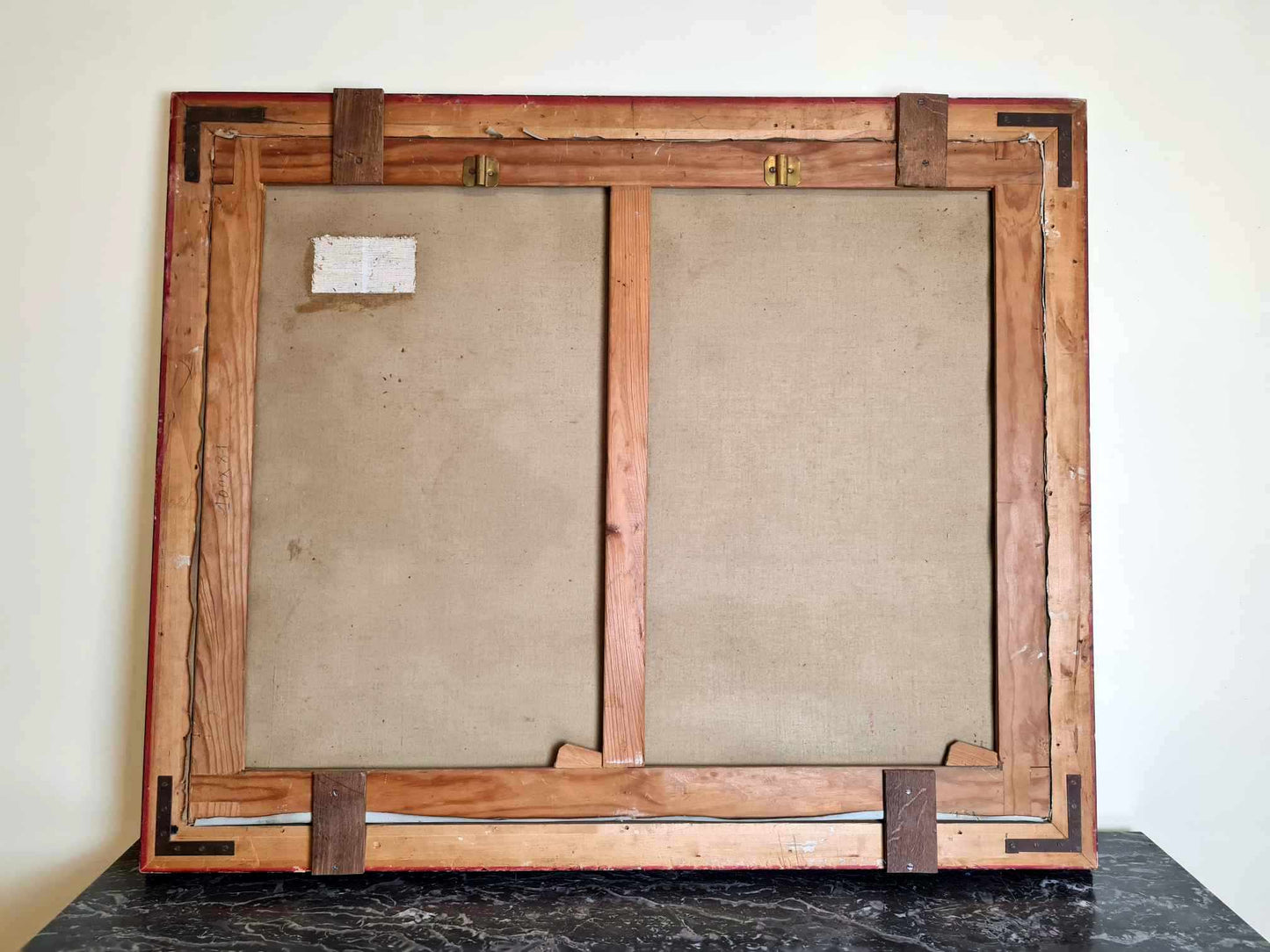 Très Grand Tableau Huile Sur Toile "la Camargue"