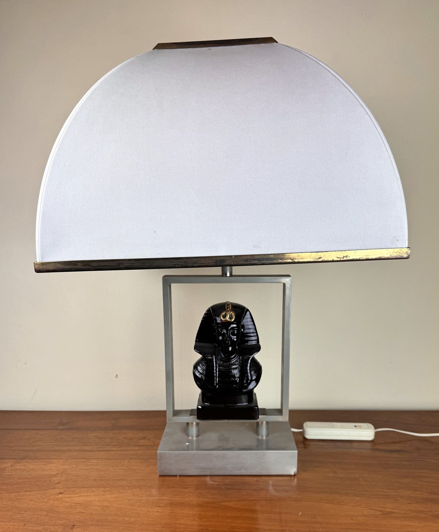 Lampe de bureau en céramique signée Paolo Traversi Italie vers 1975-1980