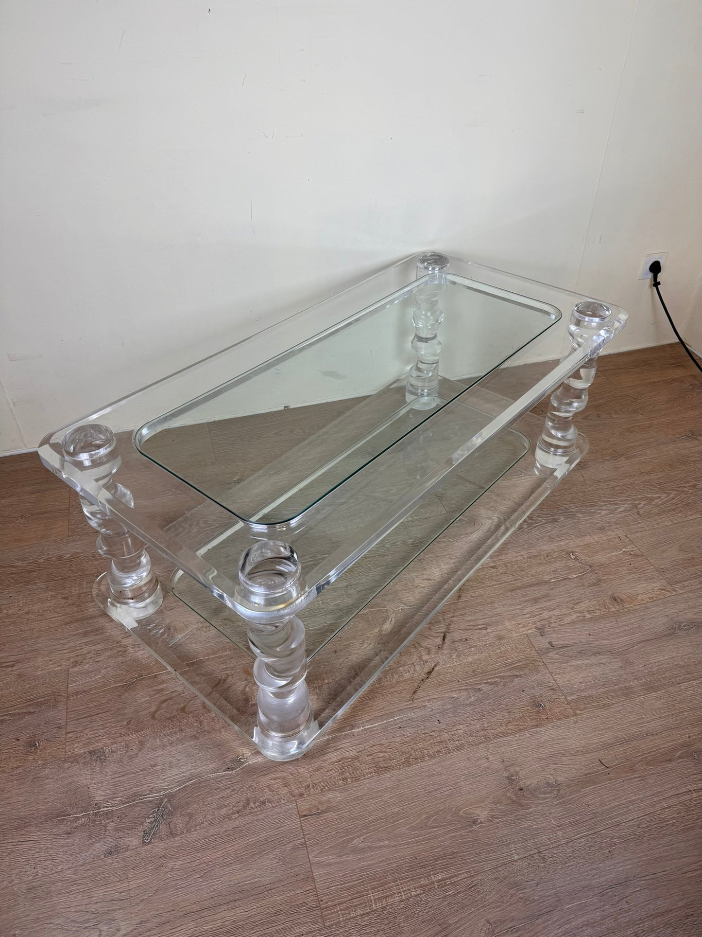 Édition ROMEO Travail des années 1980 Table basse