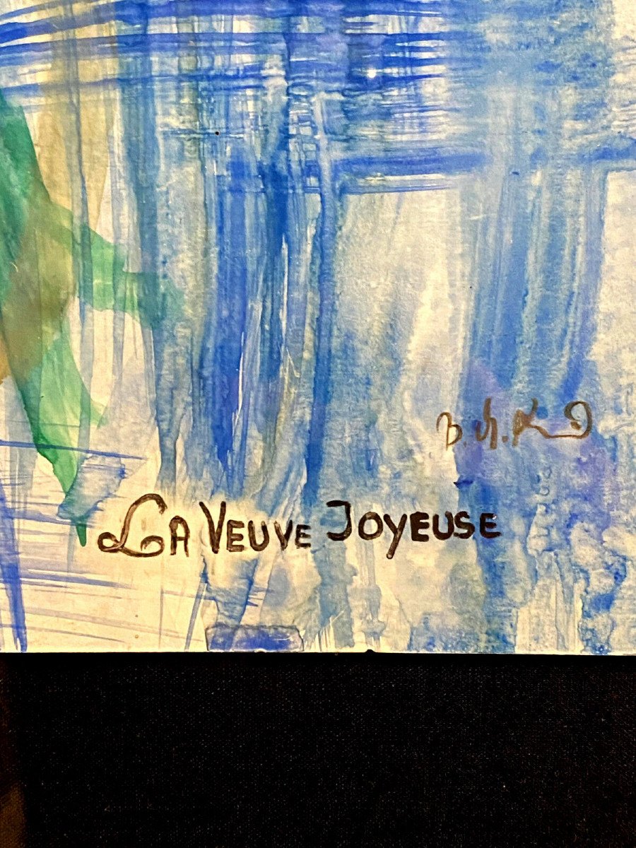 Très Grande Huile Sur Papier Velin Signée Et Titrée En Bas A Droite : Bruno Mario Kirchner