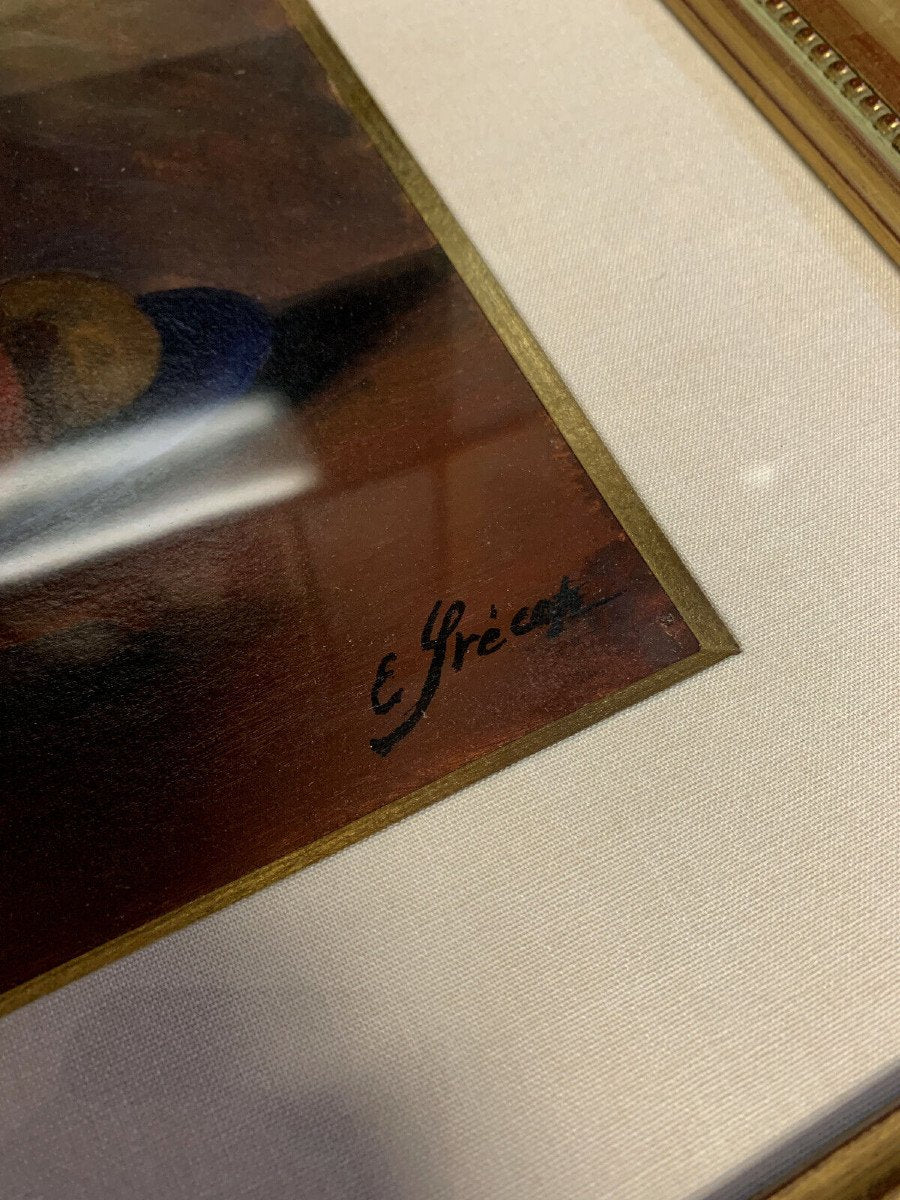 Eugénie Frecot « Nature Morte Aux Fruits » Huile Sur Papier Signée