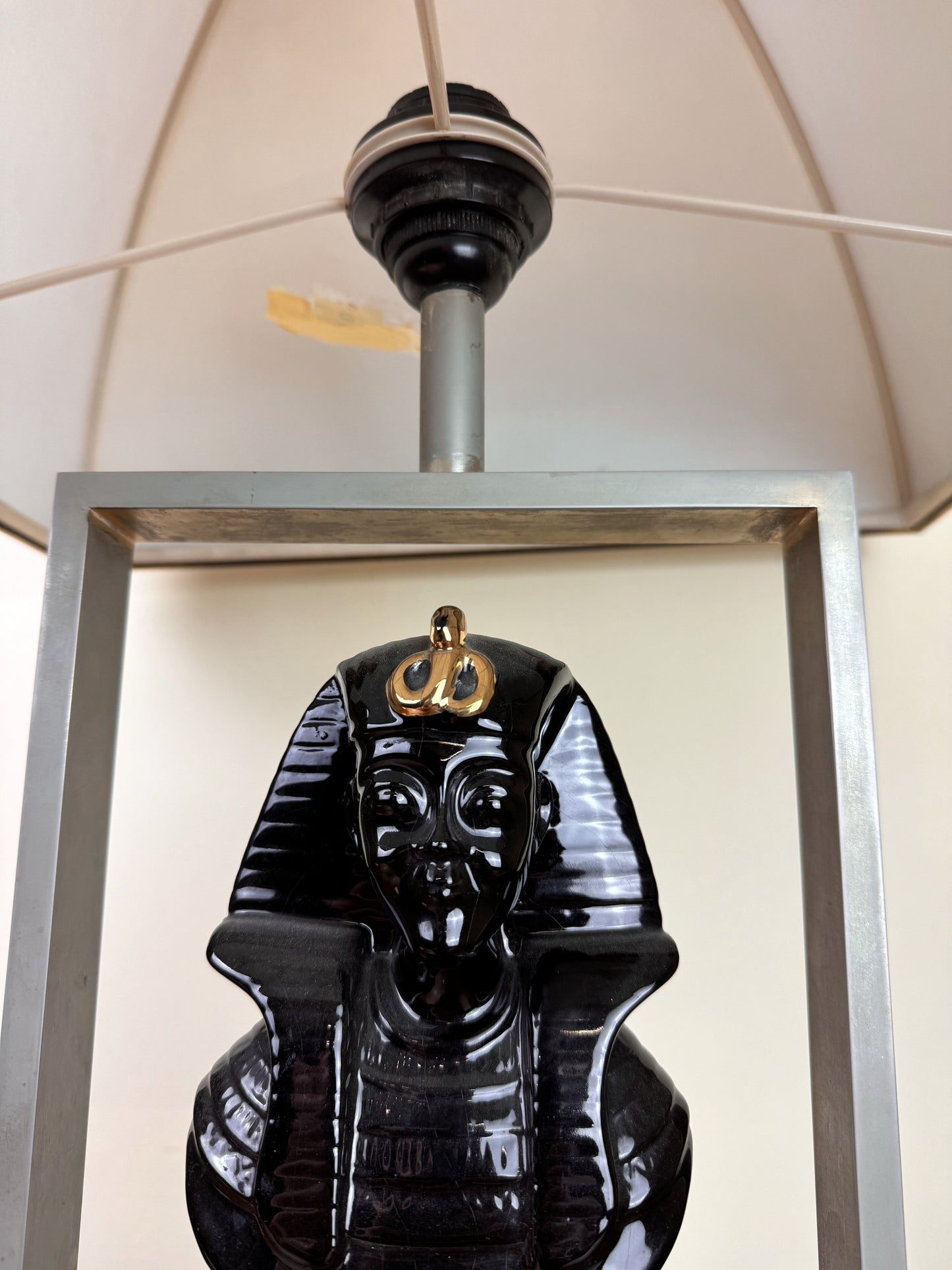 Lampe de bureau en céramique signée Paolo Traversi Italie vers 1975-1980