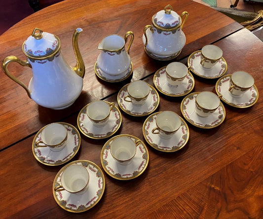 Service à Café En Porcelaine De Limoges